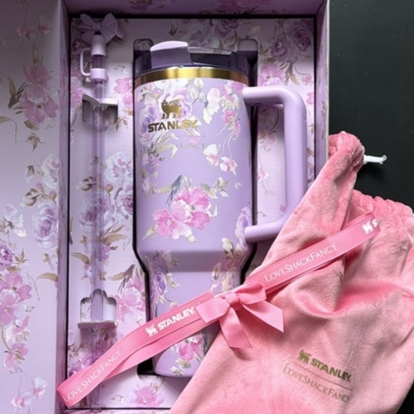 BRAND NEW NEVER OPENED! THE STANLEY X LOVESHACKFANCY QUENCHER | 40 OZ SOLD OUT - Picture 4 of 7